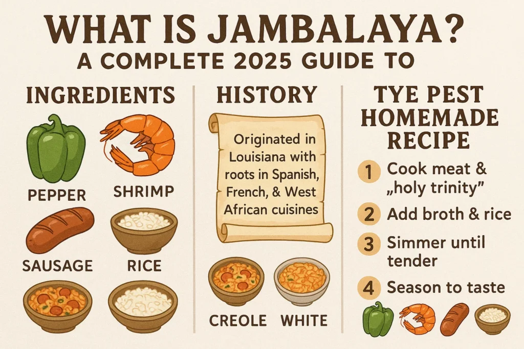 What Is Jambalaya? A Complete 2025 Guide to Ingredients History Types & The Best Homemade Recipe