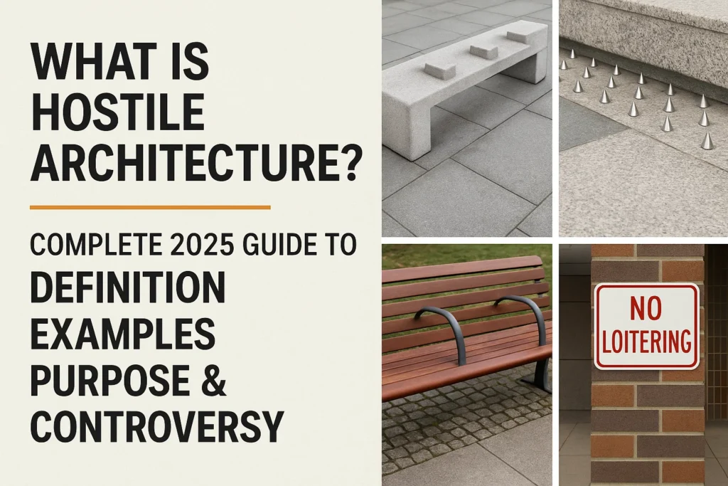 What Is Hostile Architecture? Complete 2025 Guide to Definition Examples Purpose & Controversy