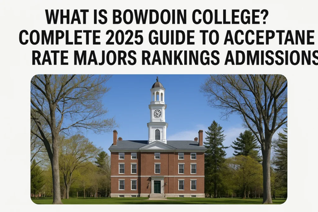 What Is Bowdoin College? Complete 2025 Guide to Acceptance Rate Majors Rankings Admissions