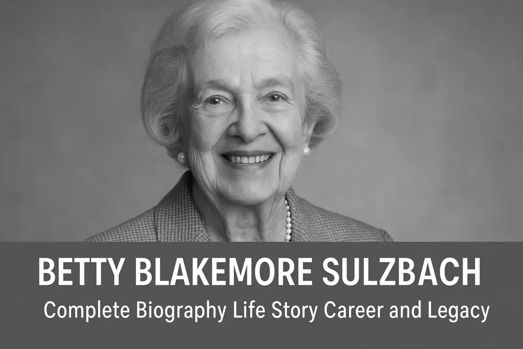 Who Is Betty Blakemore Sulzbach? Complete Biography Life Story Career and Legacy
