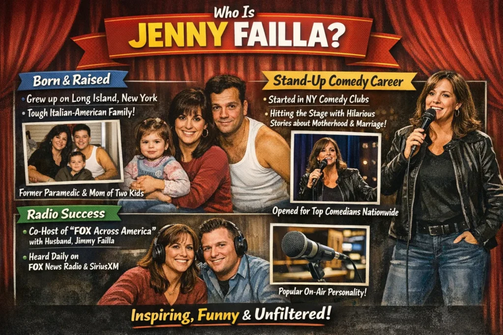 Who Is Jenny Failla? Life Story Stand Up Comedy Career and Radio Success