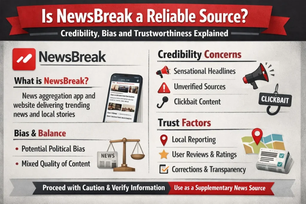 Is NewsBreak a Reliable Source? Credibility Bias and Trustworthiness Explained