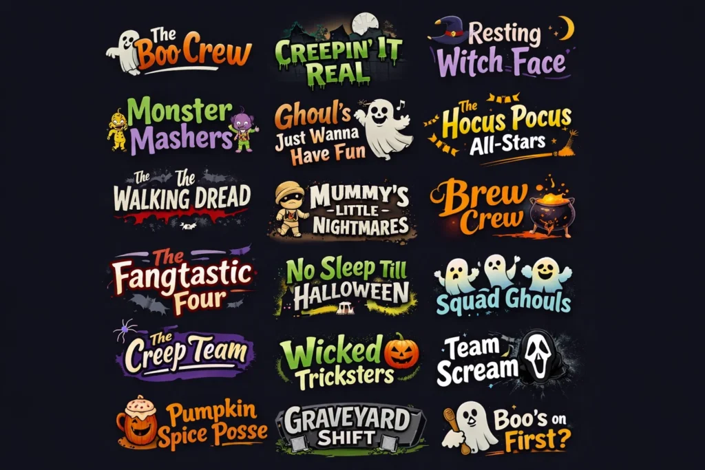 Funny Halloween Team Names: Spooky Clever and Hilarious Ideas