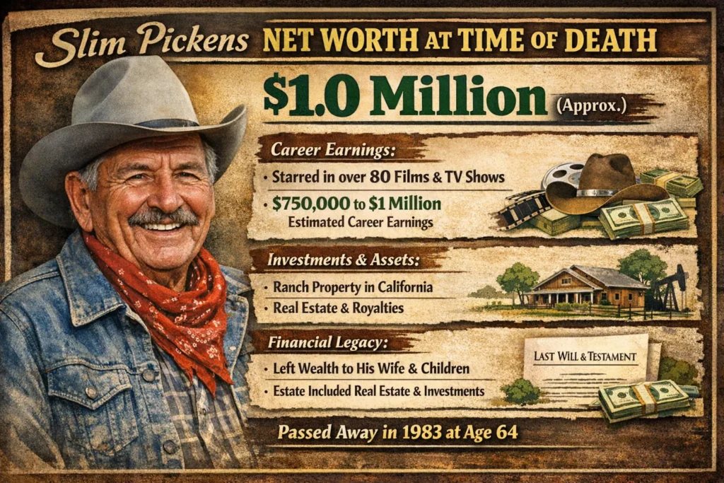 Slim Pickens Net Worth at Time of Death: Career Earnings and Financial Legacy