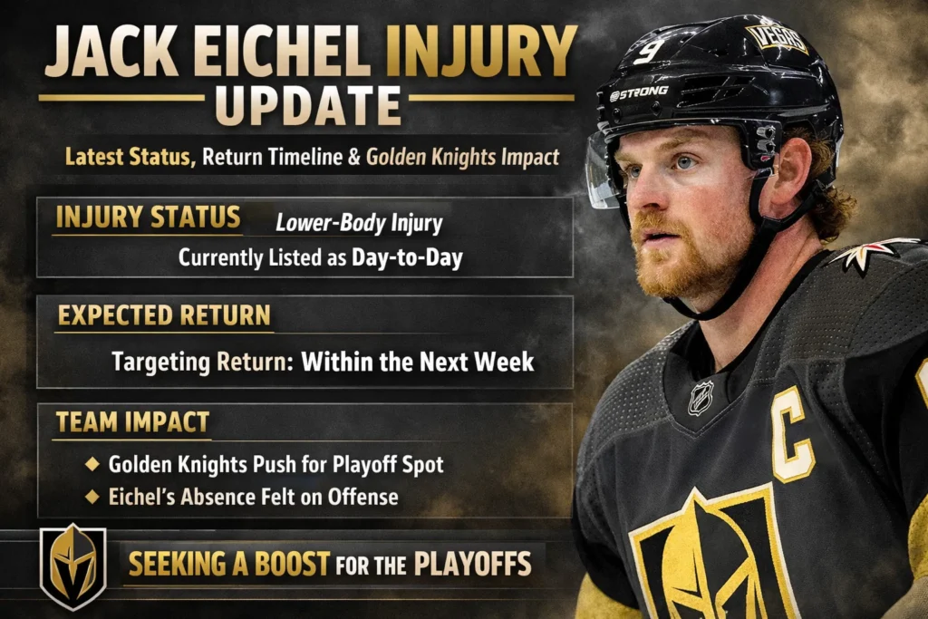 Jack Eichel Injury Update: Latest Status Return Timeline and Golden Knights Impact