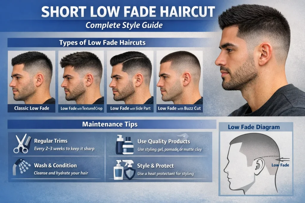 Short Low Fade Haircut: Complete Style Guide Types and Maintenance Tips