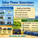 Solar Power Generators: Complete Guide to Clean Energy Uses Benefits and Buying Tips