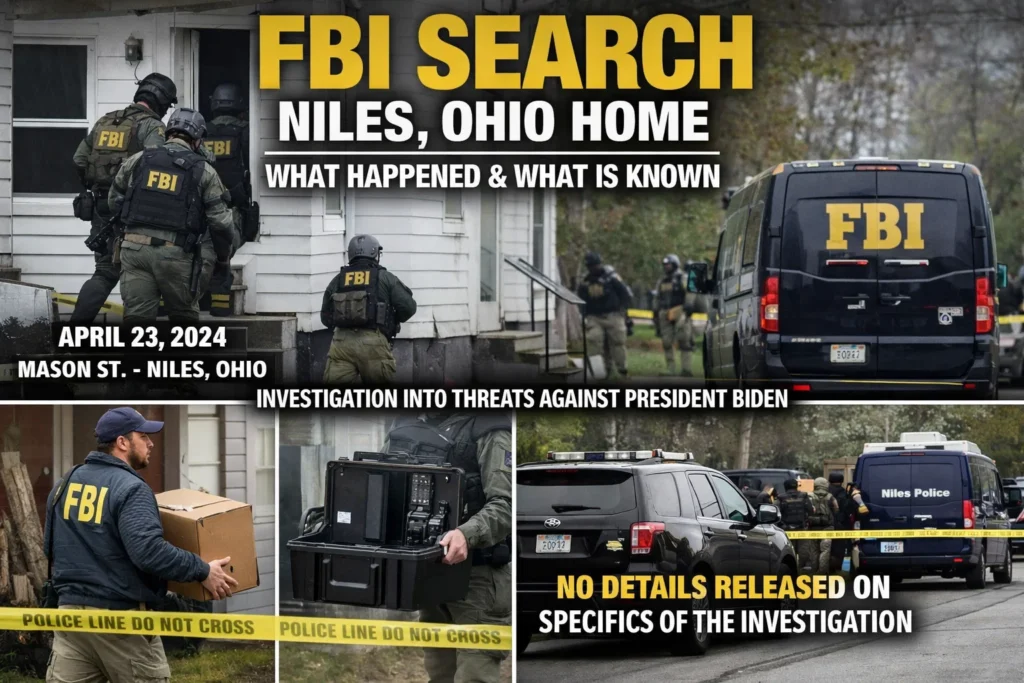 FBI Search Niles Ohio Home: What Happened What Is Known and Public Information