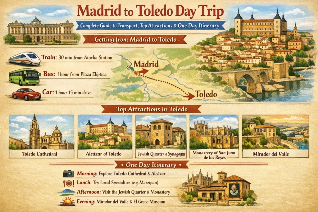 Madrid to Toledo Day Trip Complete Guide to Transport Top Attractions and One Day Itinerary