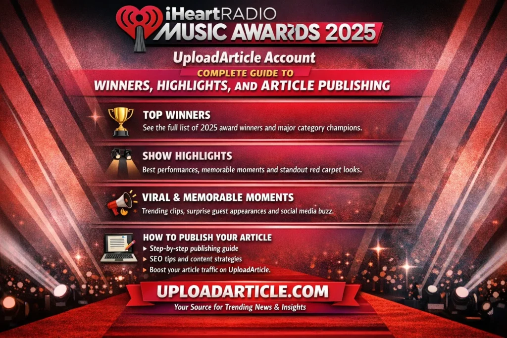 iHeartRadio Music Awards 2025 UploadArticle Account Complete Guide to Winners Highlights and Article Publishing