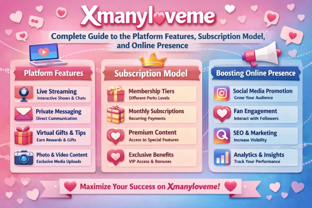 Xmanyloveme Complete Guide to the Platform Features Subscription Model and Online Presence