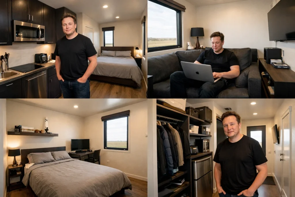 Elon Musk House Inside His Luxury Mansions Texas Tiny Home and Minimalist Lifestyle